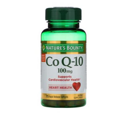 Nature's Bounty, Co Q-10, 100 mg, 75 Rapid Release Softgels