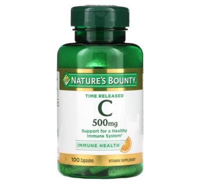 Nature's Bounty, Time Released C, 500 mg, 100 Capsules