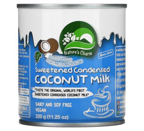 Nature's Charm, Sweetened Condensed Coconut Milk, 11.25 oz (320 g)