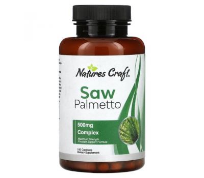 Natures Craft, Saw Palmetto, 500 mg, 100 Capsules