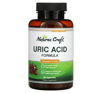 Natures Craft, Uric Acid Formula, 60 Capsules
