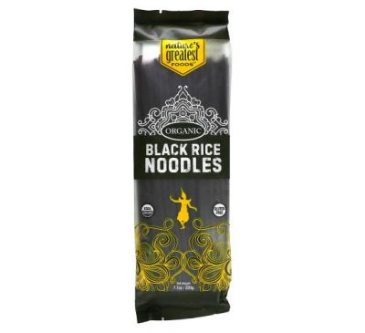 Nature's Greatest Foods, Organic Black Rice Noodles, 7.7 oz (220 g)