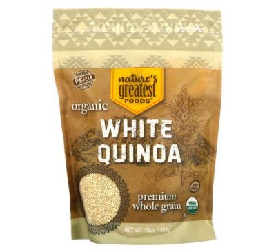 Nature's Greatest Foods, Organic White Quinoa, 16 oz (454 g)