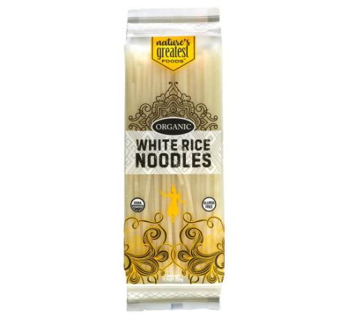 Nature's Greatest Foods, Organic White Rice Noodles, 7.7 oz (220 g)