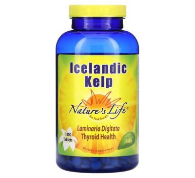 Nature's Life, Icelandic Kelp, 1,000 Tablets