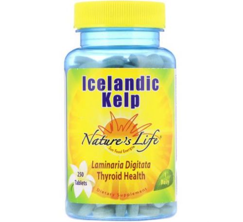 Nature's Life, Ісландські бурі водорості, 250 таблеток