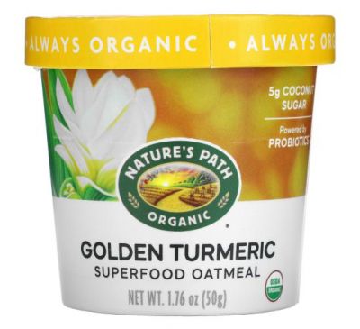 Nature's Path, Organic Golden Turmeric Superfood Oatmeal, 1.76 oz ( 50 g)