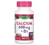 Nature's Truth, Calcium Plus Vitamin D3, 600 mg, 60 Coated Caplets