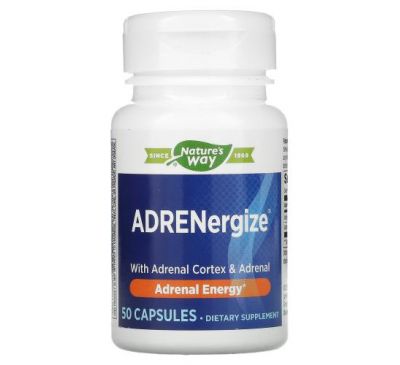Nature's Way, ADRENergize, Adrenal Energy, 50 Capsules