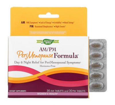 Nature's Way, AM/PM PeriMenopause Formula, 60 Tablets