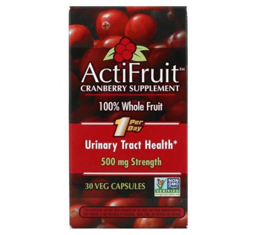 Nature's Way, ActiFruit Cranberry Supplement, 30 Veg Capsule