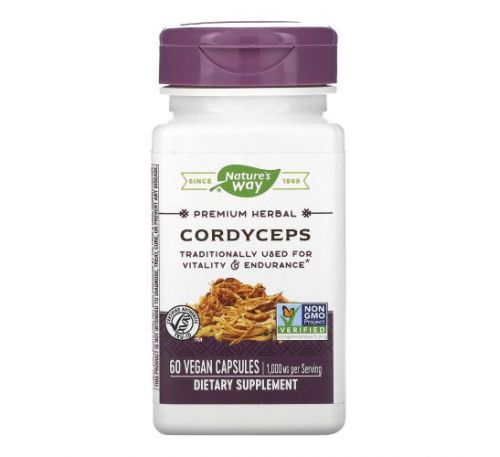 Nature's Way, Cordyceps, 500 mg, 60 Vegan Capsules