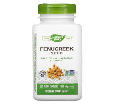 Nature's Way, Fenugreek Seed, 610 mg, 320 Vegan Capsules