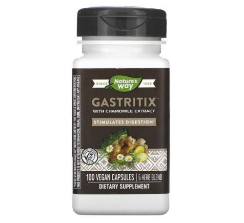 Nature's Way, Gastritix with Chamomile Extract, 100 Vegan Capsules
