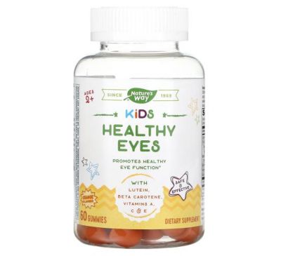 Nature's Way, Kid's, Healthy Eyes, Ages 2+, Tropical Fruit Punch , 60 Gummies