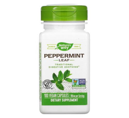 Nature's Way, Peppermint Leaf, 350 mg, 100 Vegan Capsules