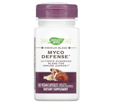 Nature's Way, Premium Blend, Myco Defense, 60 веганских капсул