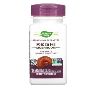 Nature's Way, Reishi Mushroom, 188 mg, 100 Vegan Capsules
