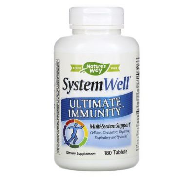 Nature's Way, System Well, Ultimate Immunity, 180 Tablets