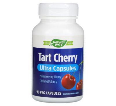 Enzymatic Therapy, Tart Cherry, ультракапсулы, 1200 мг, 90 растительных капсул