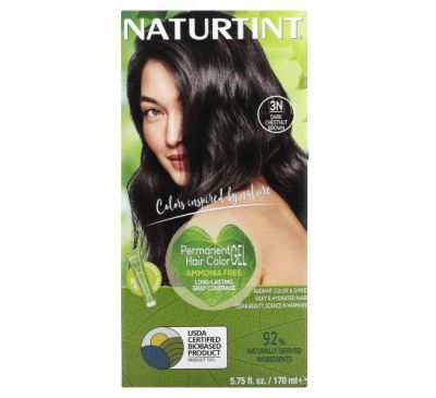 Naturtint, стойкая краска для волос, 3N, темный каштан, 165 мл (5,6 жидк. унции)