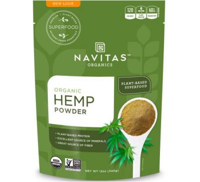 Navitas Organics, Organic Hemp Powder, 12 oz (340 g)