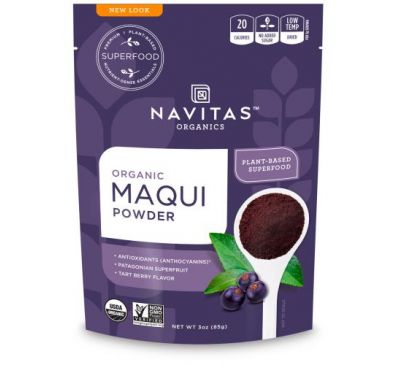 Navitas Organics, Органический порошок маки, тарт, 85 г (3 унции)