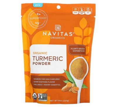 Navitas Organics, Organic Turmeric Powder, 8 oz (224 g)