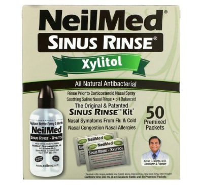 NeilMed, Sinus Rinse, Xylitol, Sinus Rinse Kit, 2 Piece Kit