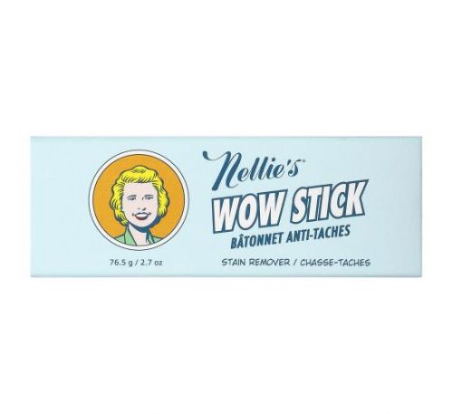 Nellie's, Wow Stick, Stain Remover, 2.7 oz (76.5 g)