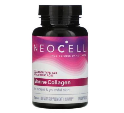 Neocell, морський колаген, 120 капсул