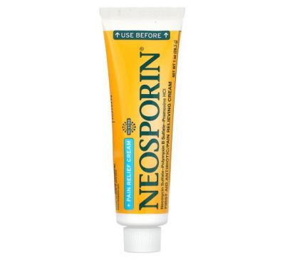 Neosporin, Dual Action Cream, Pain Relief Cream, 1 oz (28.3 g)