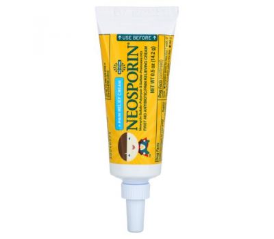 Neosporin, Dual Action Cream, Pain Relief Cream, For Kids Ages 2 +, 0.5 oz (14.2 g)