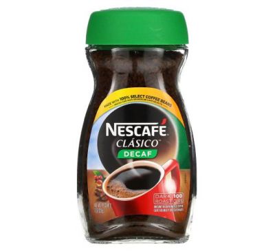 Nescafé, Clasico, Instant Decaffeinated Coffee, Dark Roast, Decaf, 7 oz (200 g)