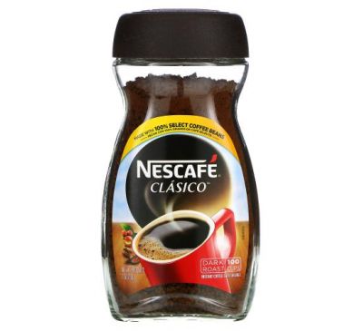 Nescafé, Clasico, Pure Instant Coffee, Dark Roast, 7 oz (200 g)
