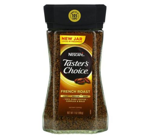 Nescafé, Taster's Choice, Instant Coffee, French Roast, 7 oz (198 g)