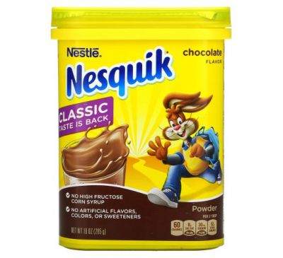 Nesquik, Nestle, Powder, Chocolate, 10 oz (285 g)