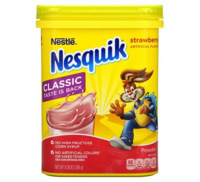 Nesquik, Nestle, Powder, Strawberry , 9.38 oz (266 g)
