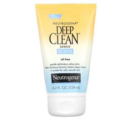 Neutrogena, Deep Clean, Gentle Scrub, Oil Free, 4.2 fl oz (124 ml)