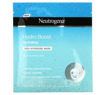 Neutrogena, Hydro Boost, косметична зволожувальна маска, одноразове використання, 1 шт., 30 г (1 унція)