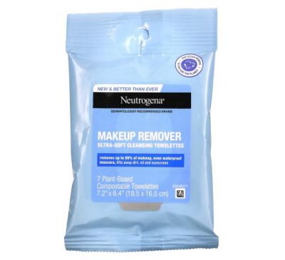Neutrogena,  Makeup Remover Cleansing Towelettes,  7 Pre-Moistened Towelettes