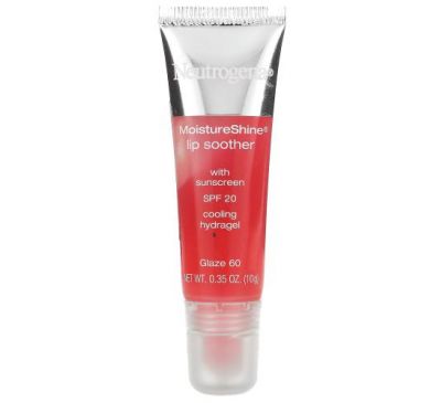 Neutrogena, MoistureShine Lip Soother, SPF 20, Glaze, 0.35 oz (10 g)