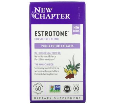 New Chapter, Estrotone, 60 Vegetarian Capsules