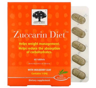 New Nordic, Zuccarin Diet, 60 Tablets