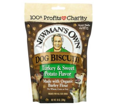Newman's Own Organics, Dog Biscuits, Turkey and Sweet Potato, 10 oz (284 g)