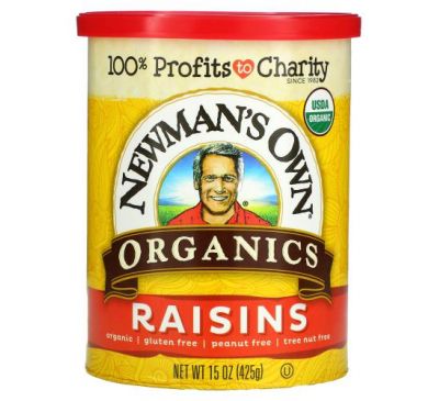 Newman's Own Organics, Organics, Raisins, 15 oz (425 g)