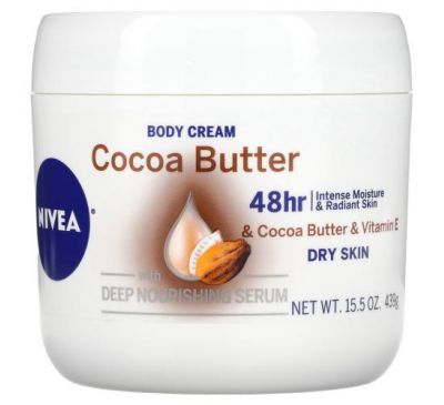Nivea, Body Cream, Cocoa Butter, 15.5 oz (439 g)