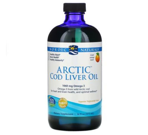 Nordic Naturals, Arctic Cod Liver Oil, Orange , 16 fl oz (437 ml)
