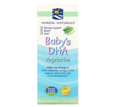 Nordic Naturals, Baby's DHA, Vegetarian, 1 fl oz (30 ml)