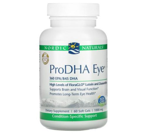 Nordic Naturals, ProDHA Eye, 1,000 mg, 60 Soft Gels